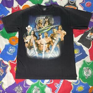 VTG 2008 WWE Summer Slam Mens Sz M T-Shirt John Cena CM Punk Triple H Wrestling